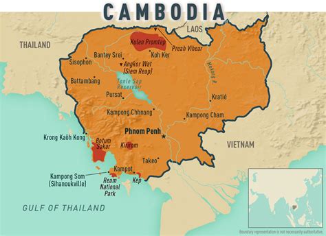 Cambodia In The Map - Trudy Ingaberg