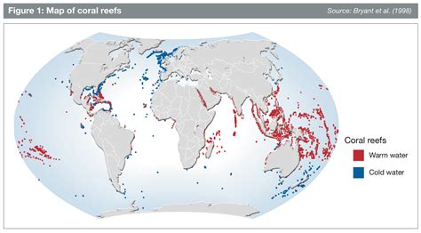 Coral Reefs On World Map