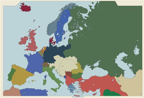 Map of Europe, 1910 by WhiteEaglePL on DeviantArt