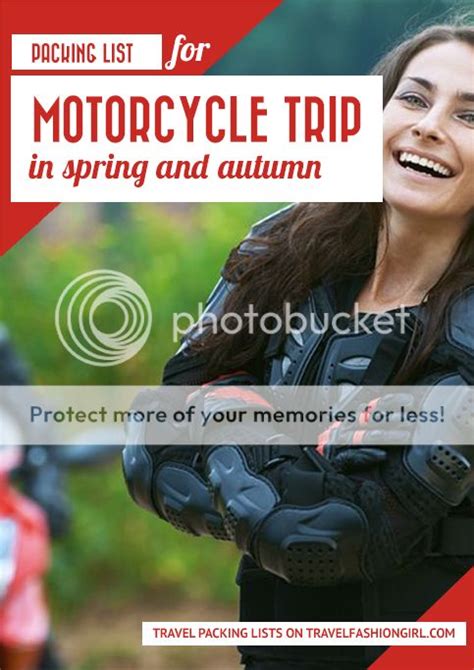 Motorcycle Trip Packing List for Spring and Autumn