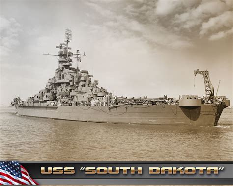 USS SOUTH DAKOTA | Battleship, Warship, Navy ships