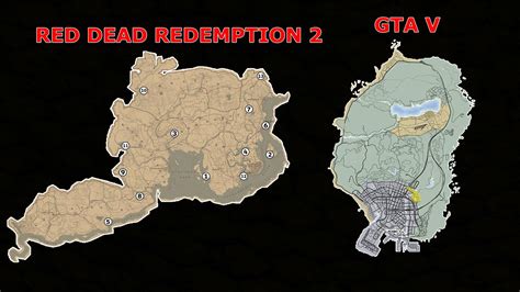 How Big Is Red Dead Redemption 2 Map - Osaka On A Map