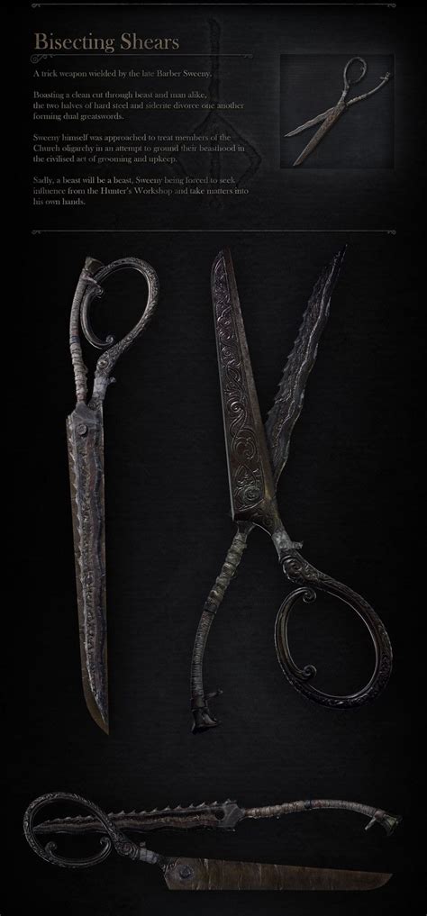 ArtStation - Bisecting Shears - Bloodborne Fan Art Trick Weapon, Dane Brennand Bloodborne ...