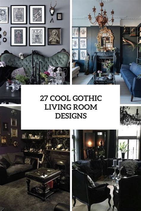 27 Cool Gothic Living Room Designs - DigsDigs