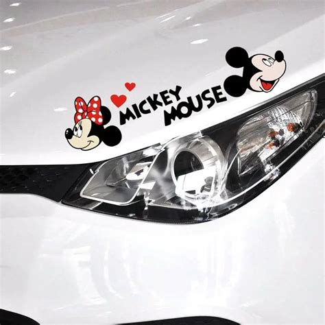 Car Stickers Micky Mickey Mouse Cartoon Cute Lovely Creative Decals For ...