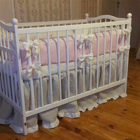 Baby bedding set Vintage style linen baby bedding set Crib | Etsy