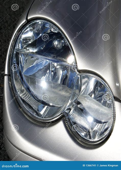 Mercedes Benz Headlight Stock Image - Image: 1366741