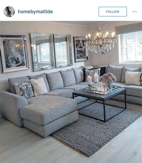 Cozy Gray Glam | Deep Sectional, Deep Couch, Living Room Decor, Bedroom Decor, Living Room I ...