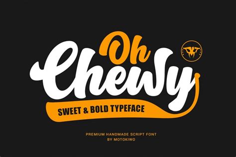 Oh Chewy Bold Script Font - Dafont Free