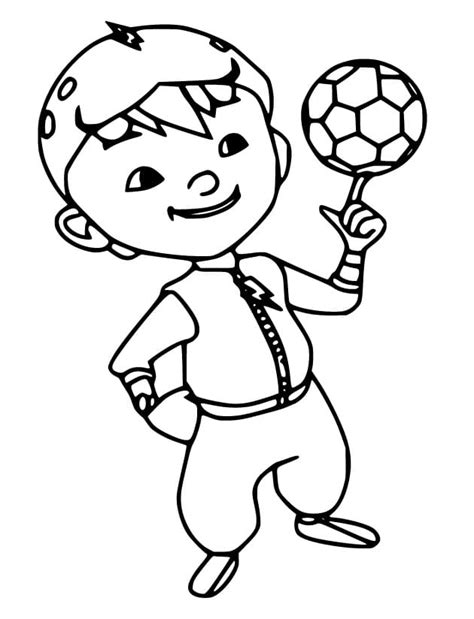 Happy Boboiboy coloring page - Download, Print or Color Online for Free