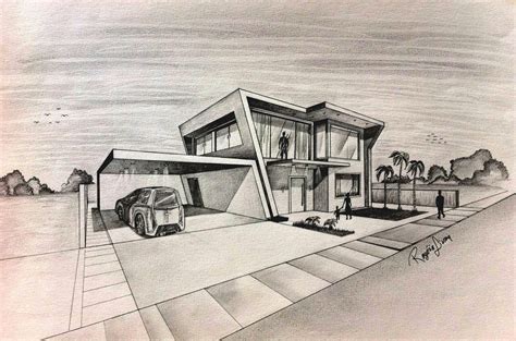 If you were to draw your dream home what would it look like? | House design drawing ...