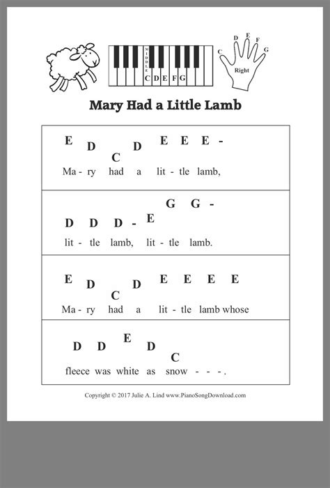 Piano Notes With Letters Printable