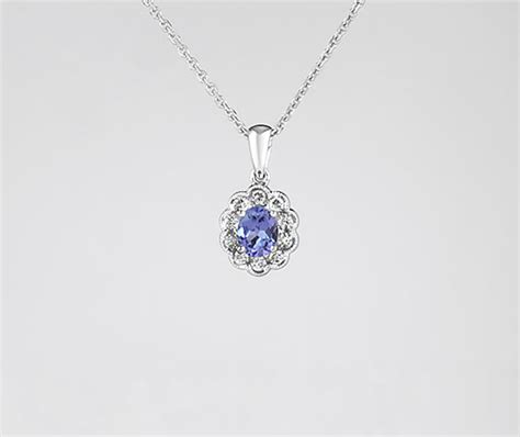 Tanzanite & Diamond Necklace - Cross Jewelers