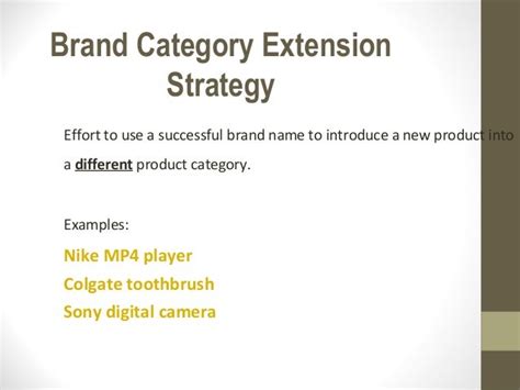 Brand extension