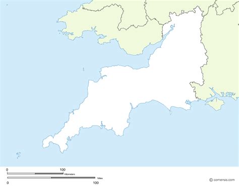 Map Of South West England - Maping Resources