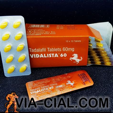 Generic Cialis Vidalista Tadalafil Strong 60mg Yellow Pills