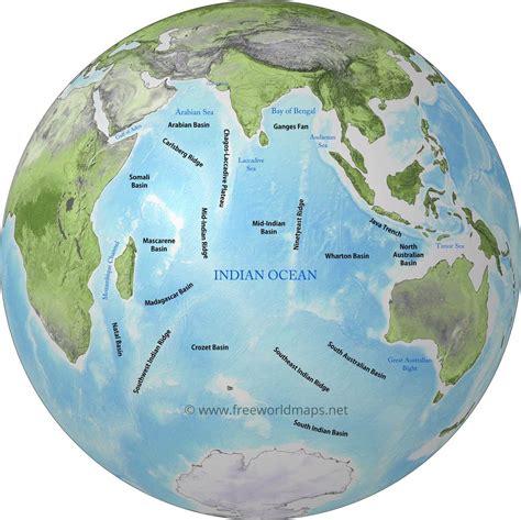 Geography and Map of the Indian Ocean