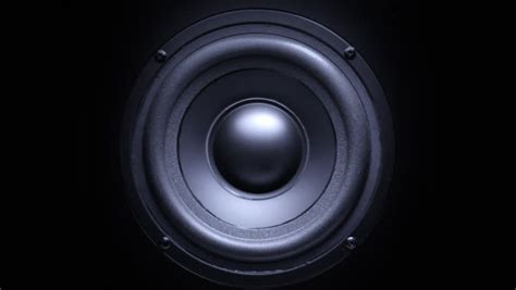 Speaker Emiting Waves Animation With Alpha (HD). 3D Rendered Animation Of A Large Speaker ...