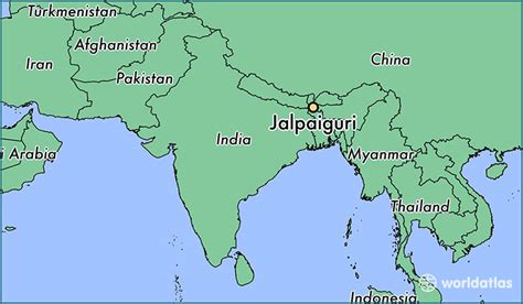 Where is Jalpaiguri, India? / Jalpaiguri, West Bengal Map - WorldAtlas.com