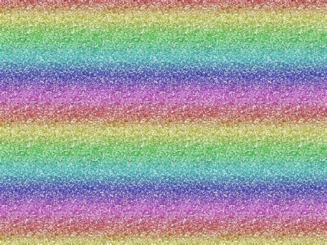 Rainbow Glitter Sparkle Cotton Print