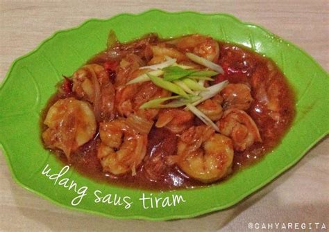 Resep Udang saus tiram (pedas) oleh Cahya Regita Alisha - Cookpad