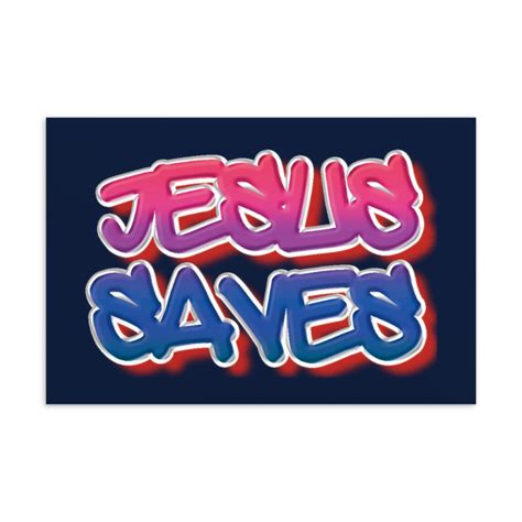 Jesus Saves Graffiti Standard Postcard - Etsy