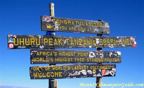 Reaching the summit of Mount Kilimanjaro