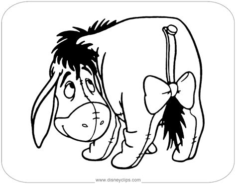 Disney Eeyore Coloring Pages | Denaro Colors