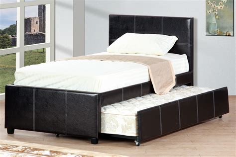 Twin or Full Platform Bed with Trundle, Espresso Finish F9214 | Casye ...