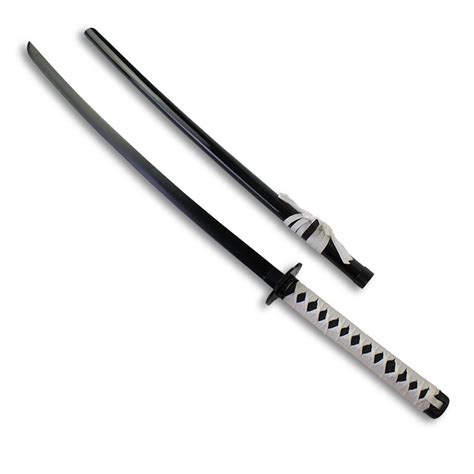 Black Ronin Samurai Sword - Carbon Steel Japanese Blade - Black And White Anime Katana ...