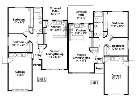 Modern Duplex House Plans Duplex House Designs Floor Plans