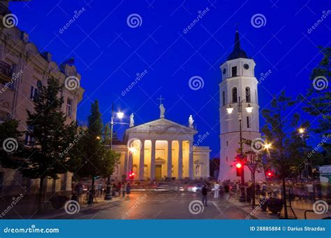 Vilnius Cathedral stock photo. Image of building, catholic - 28885884