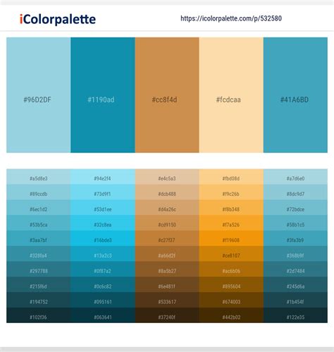 17 Latest Color Schemes with Light Blue And Navajo White Color tone combinations | 2024 ...