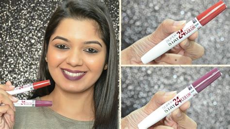 Maybelline Super Stay 24 Color | Swatches & Review - YouTube