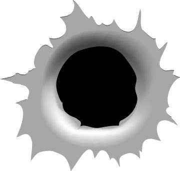 Download HD Impact De Balle Png - Bullet Hole Vector Free Transparent PNG Image - NicePNG.com