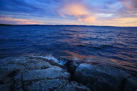 Premium Photo | Summer sunset lake, nature, beautiful sky