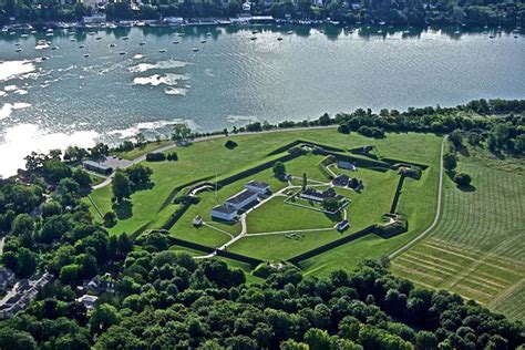 An aerial view of Fort George, Niagara-on-the-Lake | Niagara-on-the-lake, Aerial view ...