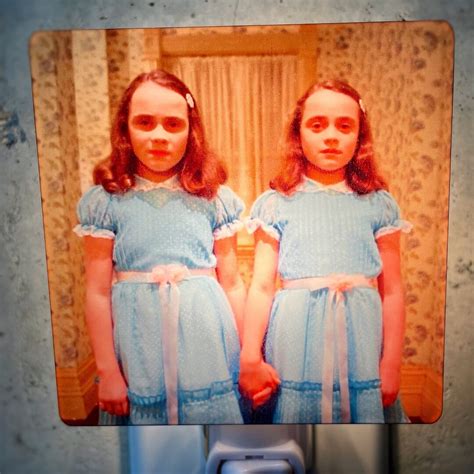 Grady Twins Night Light Horror Christmas Gift the Shining Retro 70s Wall Decor Accent Overlook ...