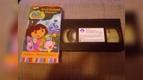 Opening and Closing to Dora the Explorer: Dora's Backpack Adventure 2002 VHS - YouTube