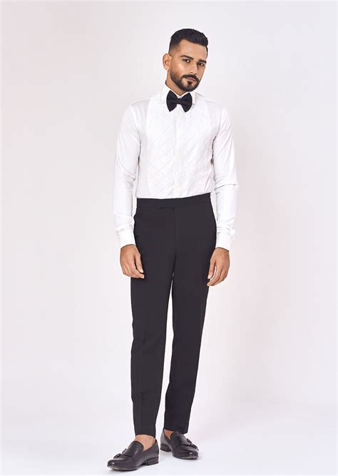 Giza White Tuxedo Shirt - Rulmaker.com