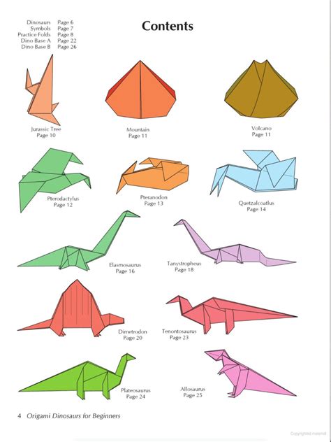 [Taro's Origami Studio] Standard 6 inch 65 Sheet and Dinosaurs Beginners Book Combo - Taro's ...