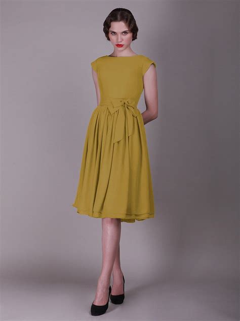 Mustard Color Dress - Effy Moom