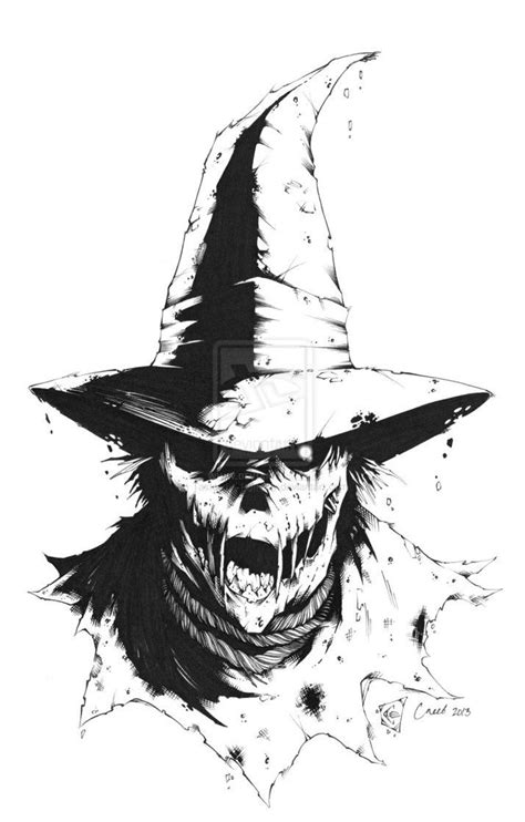 scarecrow scary drawing - Google Search ..., #drawin... | Scary ...