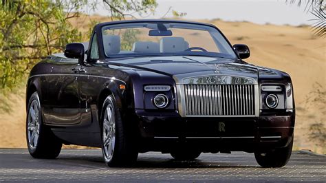 Rolls-Royce Phantom Drophead Coupe, Black Car, Luxury Car, Rolls Royce, Car, Full-Size Car ...