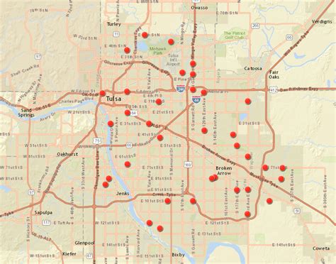 Tulsa Zip Code Map With Streets – Map VectorCampus Map