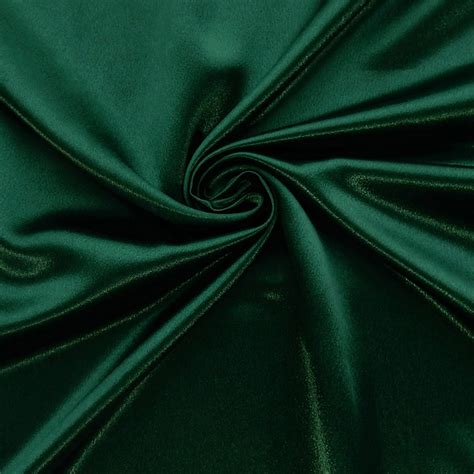 Crepe Back Satin Fabric Hunter Green, by the yard