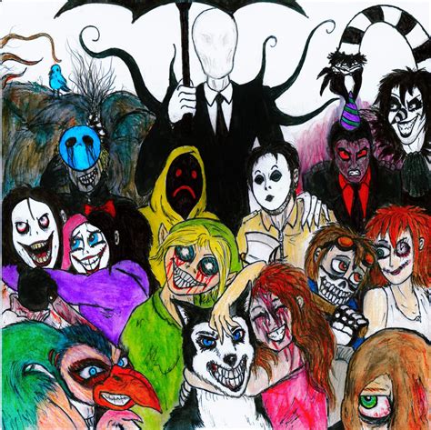 The Creepypasta Family by Tsnophaljakarax on DeviantArt