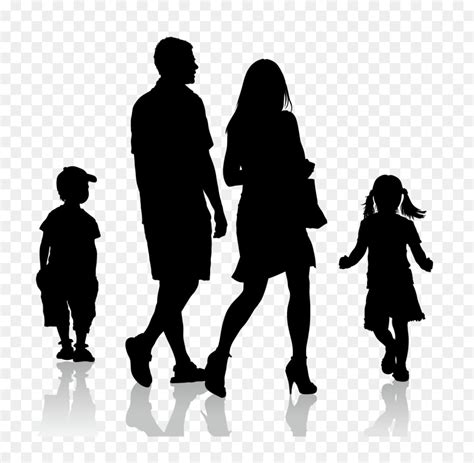 Family Silhouette Clip art - vector family png download - 1024*836 ...