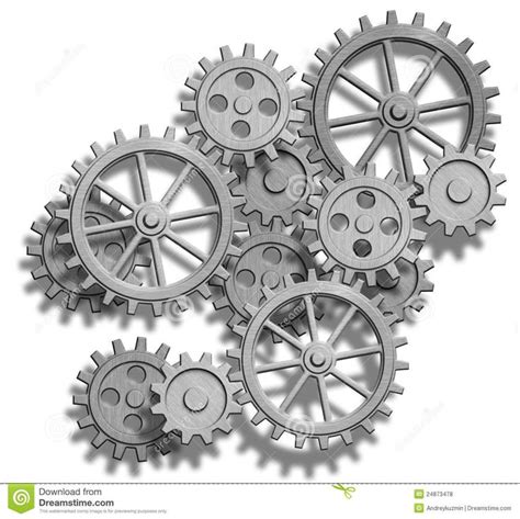 Abstract mechanical gears on white. Engineering co | Steampunk tattoo, Gear drawing, Gear tattoo