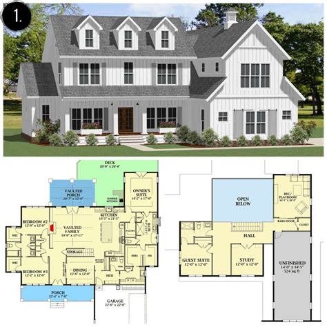 Farmhouse Design Floor Plan - floorplans.click